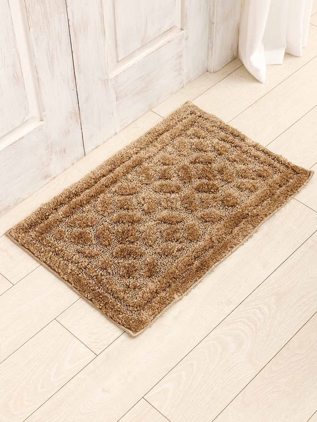 Ariana Beige 1600 GSM Microfiber Anti-Skid Bath Rug