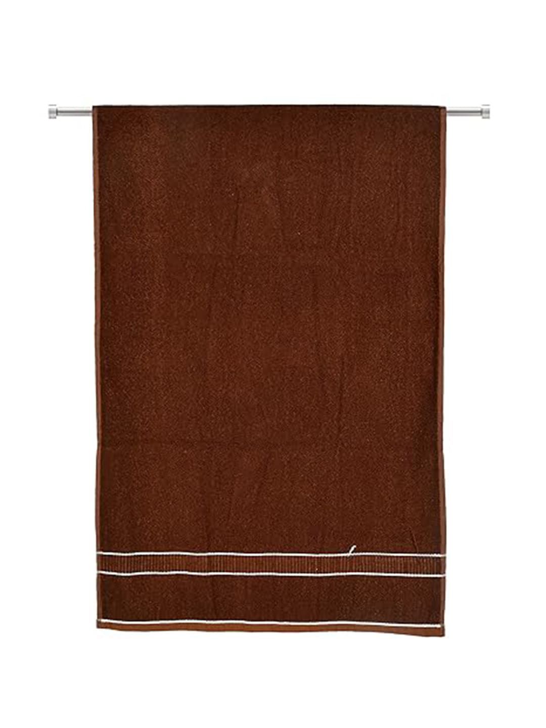 Kuber Industries Brown 120 GSM Pure Cotton Soft Bath Towel