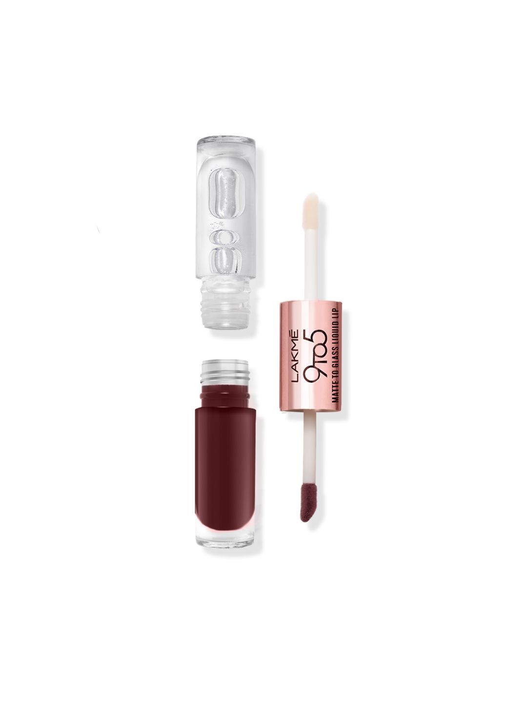 Lakme 9to5 Matte to Glass Liquid Lip Color 7.6ml - Nut Roast MN02