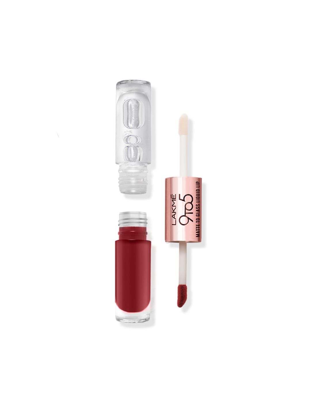 Lakme 9to5 Matte to Glass Liquid Lip Color 7.6ml - Fiery Red