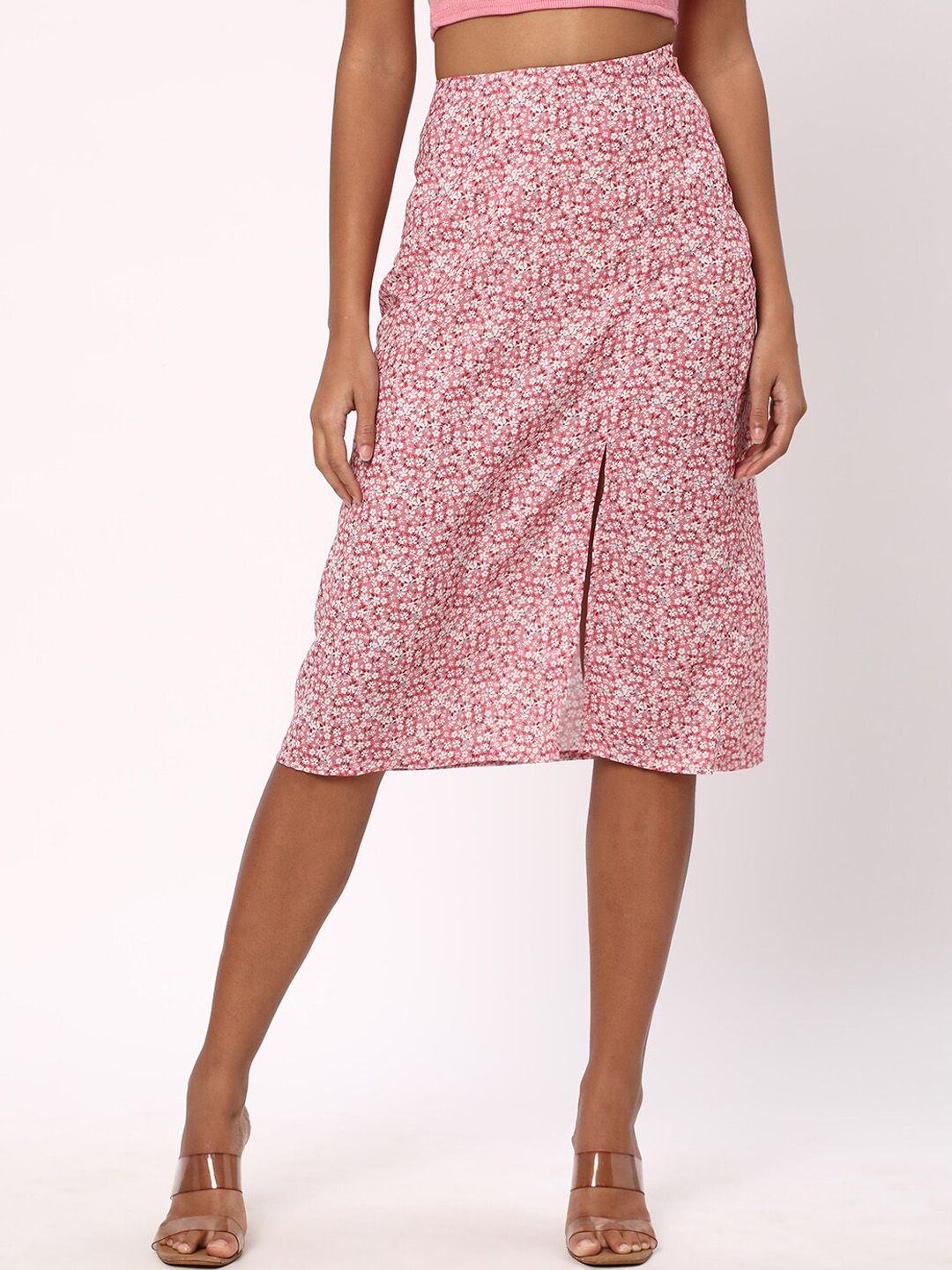 R&B Floral Printed A-Line Skirt Price in India