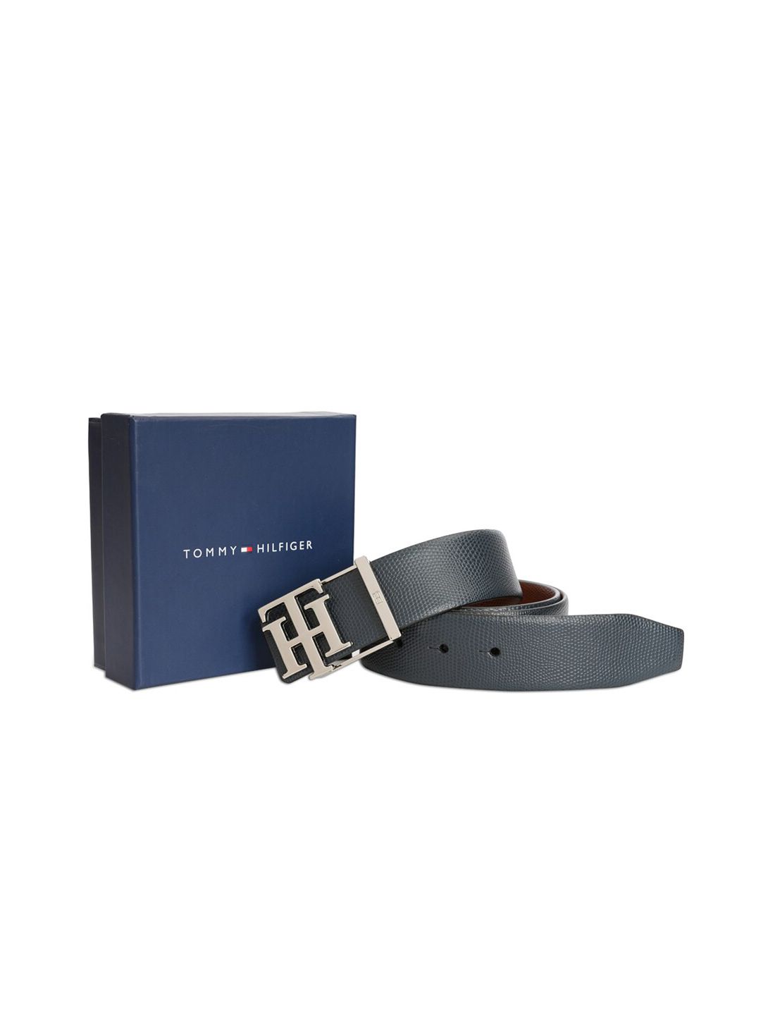 Tommy Hilfiger Men Textured Leather Reversible Belt