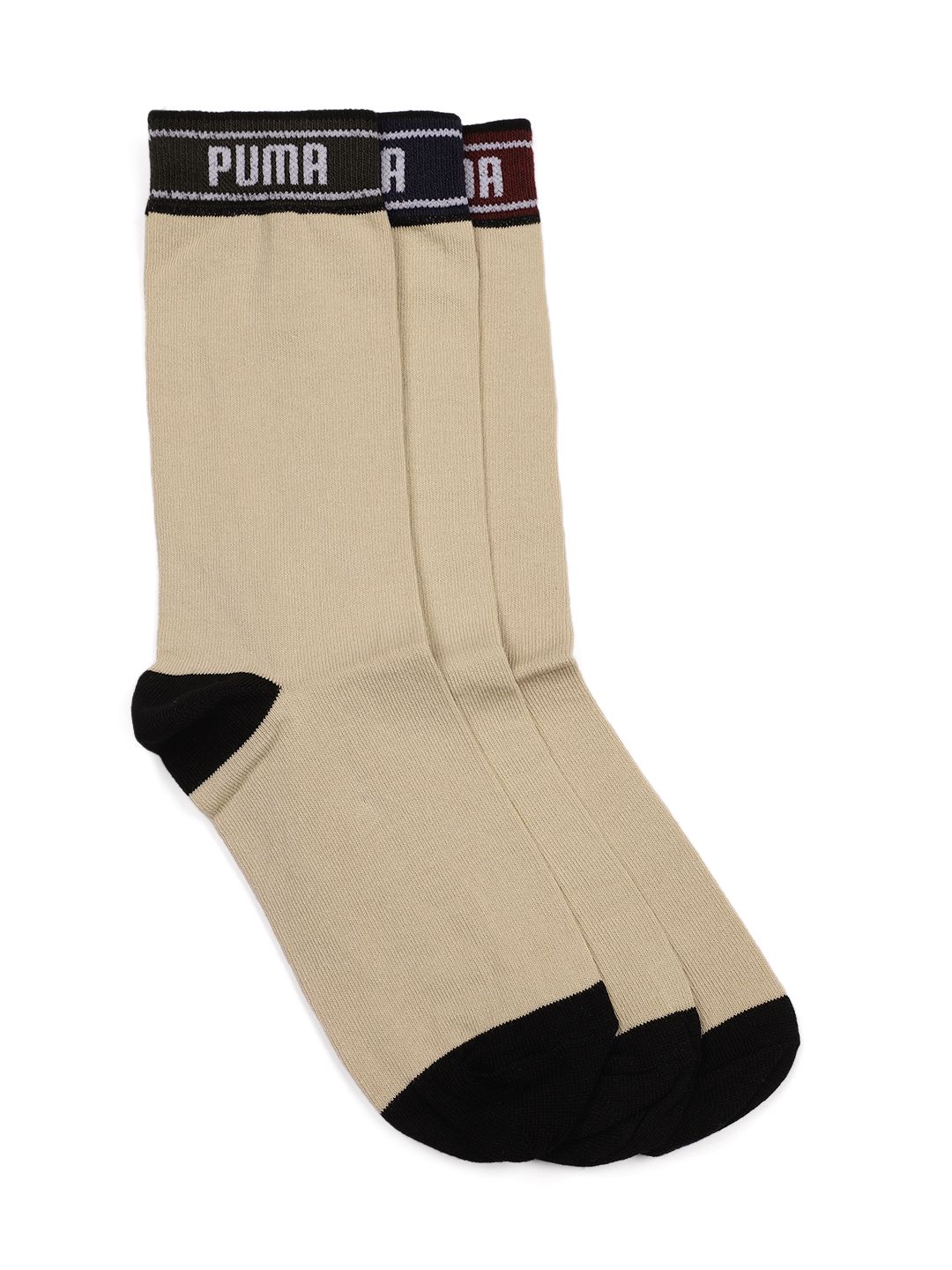 Puma Unisex Set of 3 Lifestyle Calf Length Socks