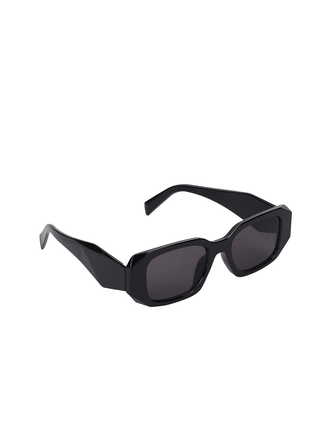 SCAGLIA Black Lens & Rectangle Sunglasses with UV Protected Lens SCAG_PRADA_BLK