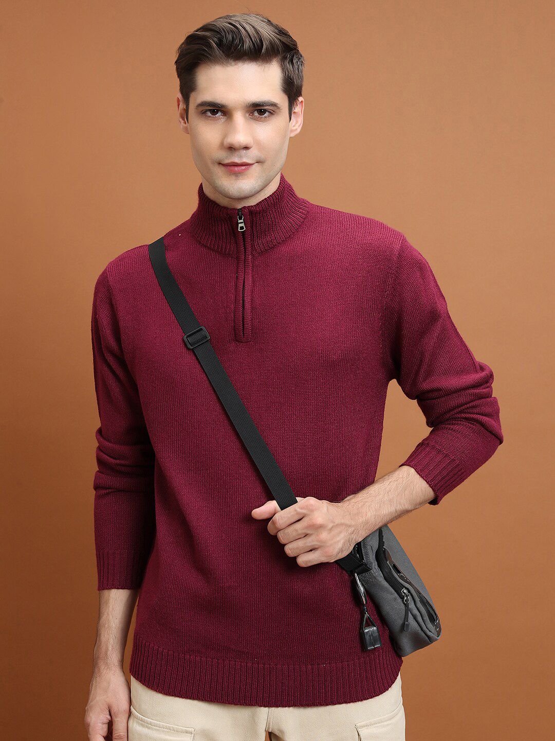 HIGHLANDER Turtle Neck Regular Fit Pullover