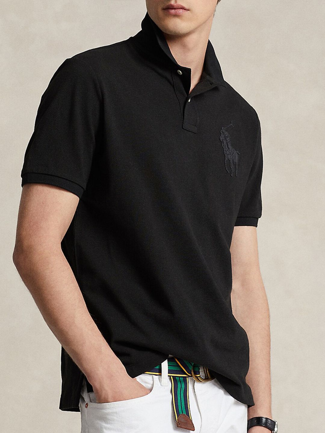 Buy Polo Ralph Lauren Polo Collar Pure Cotton Classic-Fit T-shirts