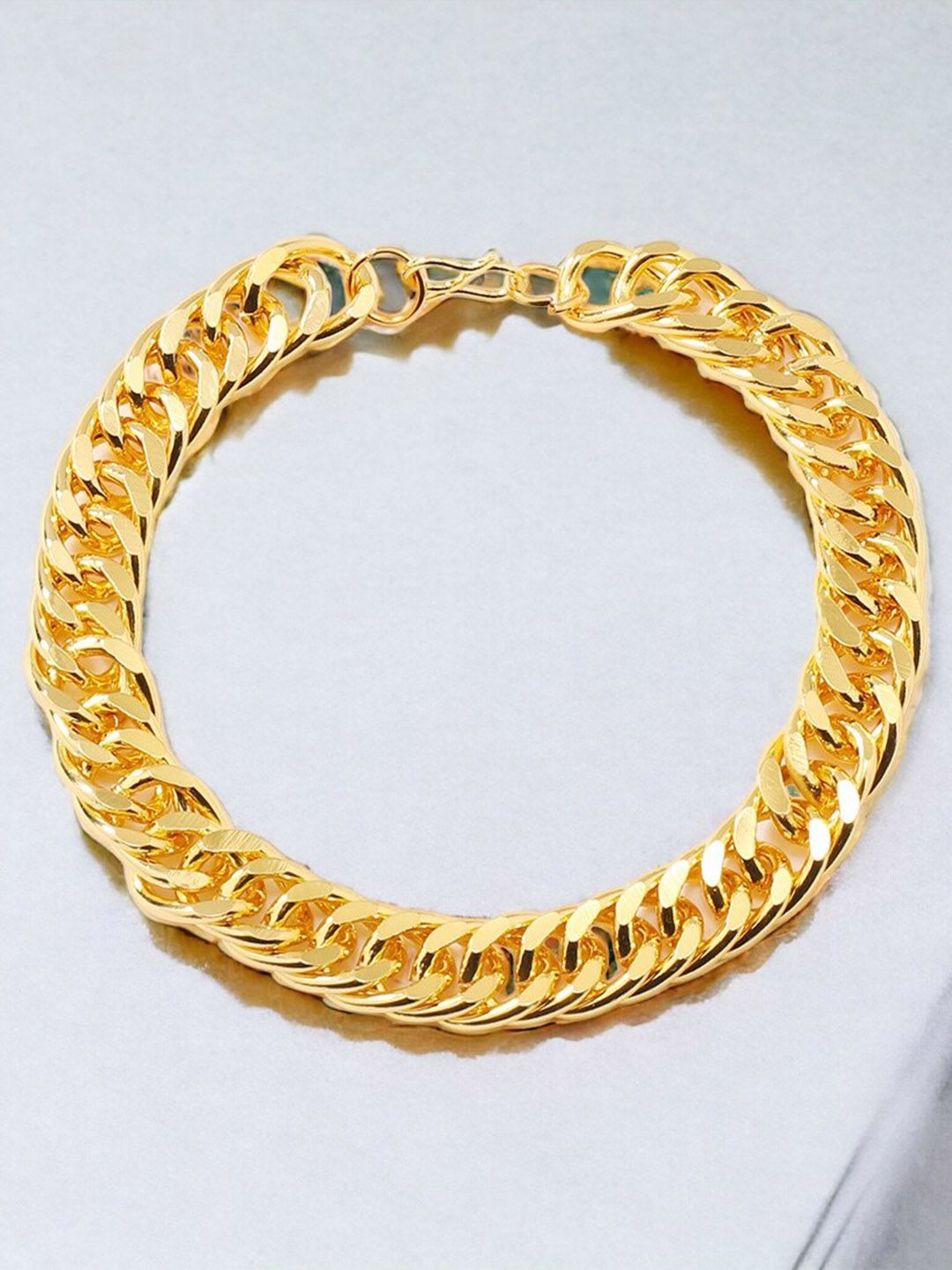 Buy MYKI Men Gold-Plated Link Bracelet - Bracelet for Men 25622228