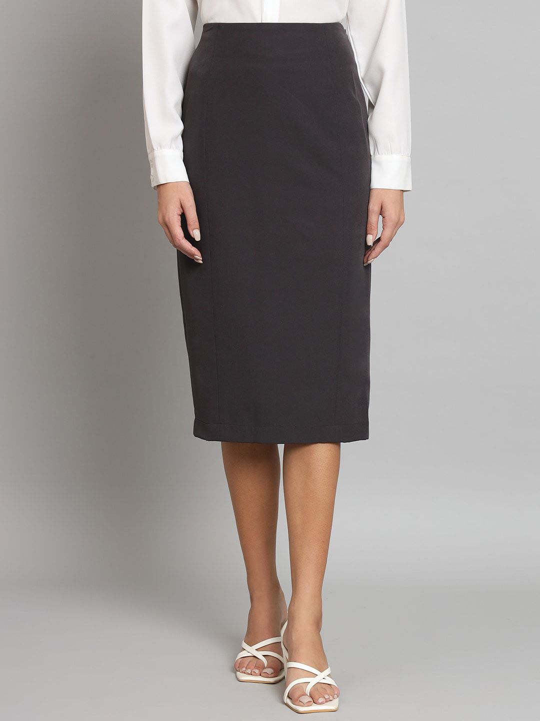 PowerSutra Midi Length Pencil Skirt Price in India