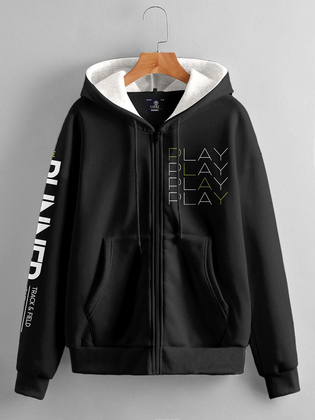 Buy CODEZ Boys Typography Printed Hooded Sweatshirt - Sweatshirts