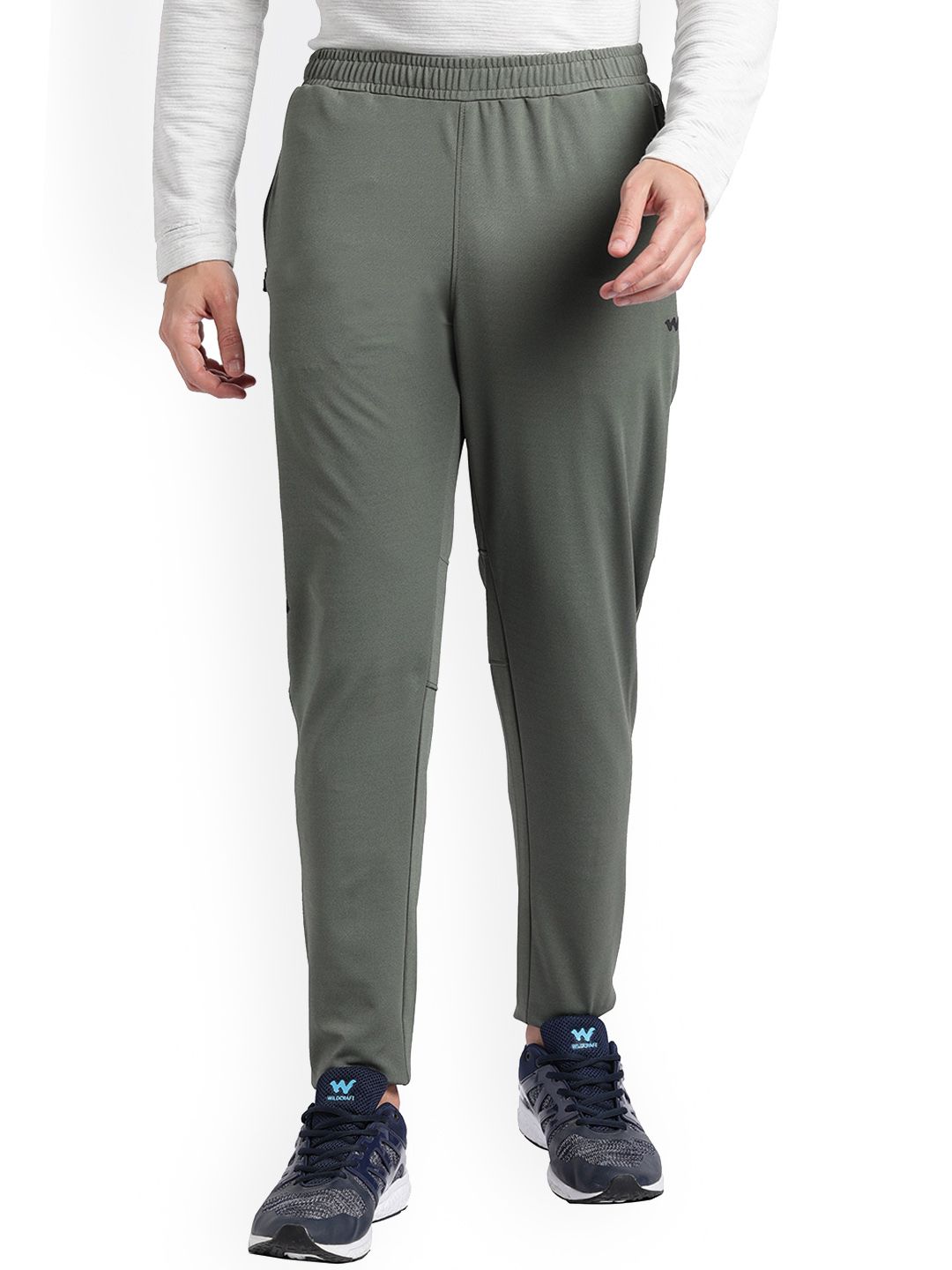 Wildcraft Men Typography Printed Anti Odour Stretchable Cotton Mid Rise Track Pant