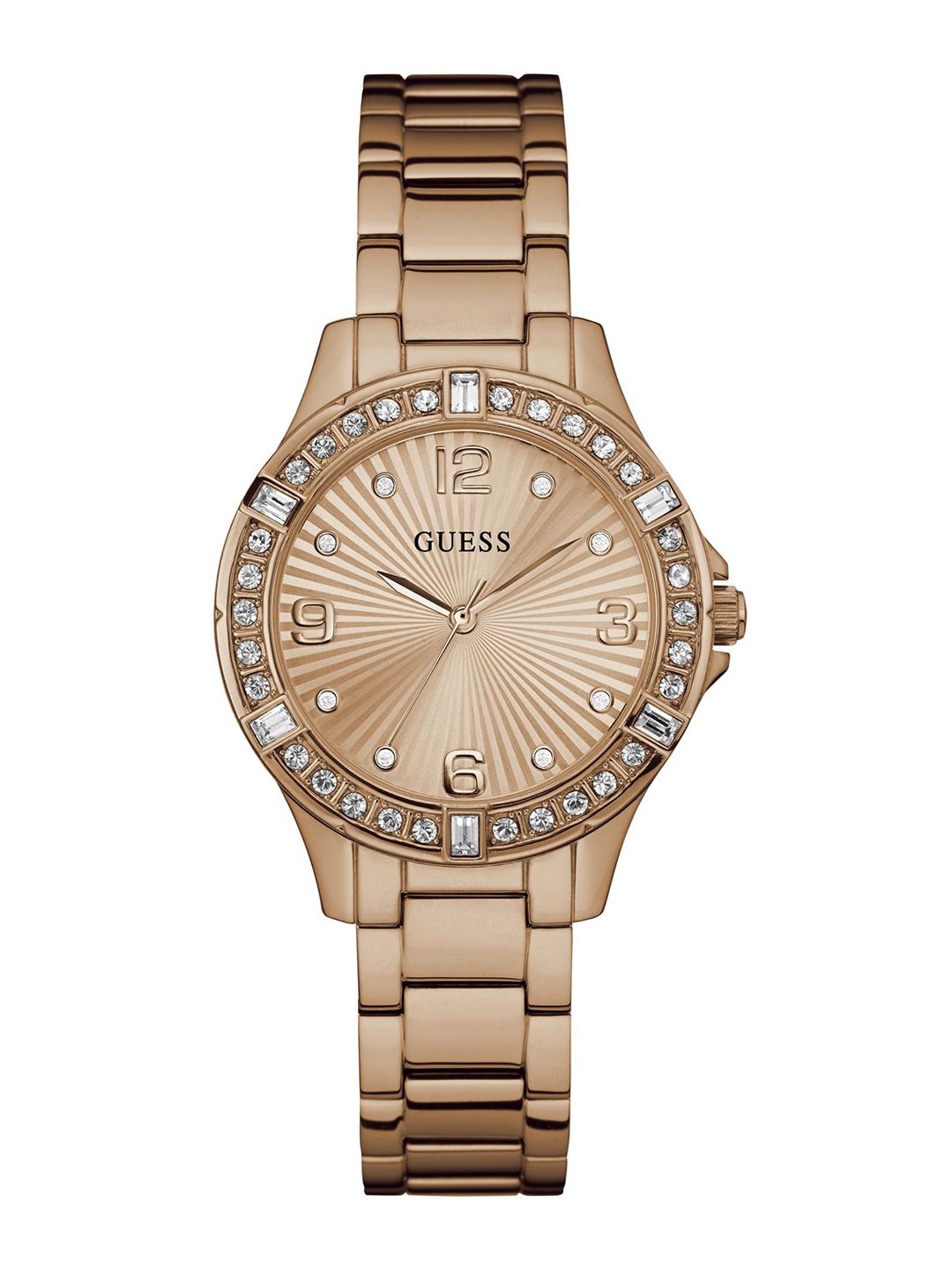 GUESS GUESS Round 36mm Rose Gold Dial Analog Women Watch - U1349L3M