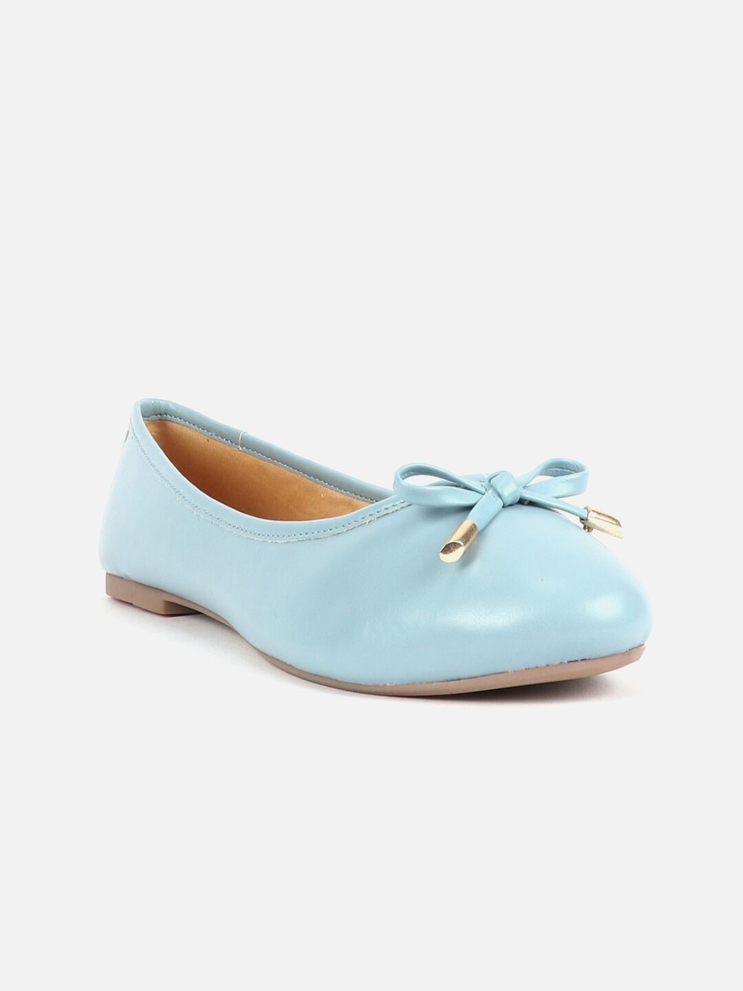 Carlton London Bow Detail Round Toe Ballerinas