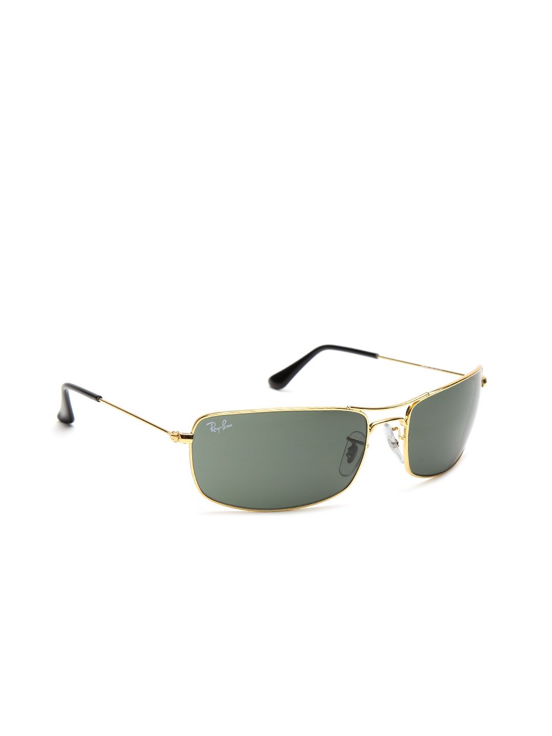 RAY-BAN Men UV Protected Green Lens Rectangle Sunglasses - 0RB3334I00161