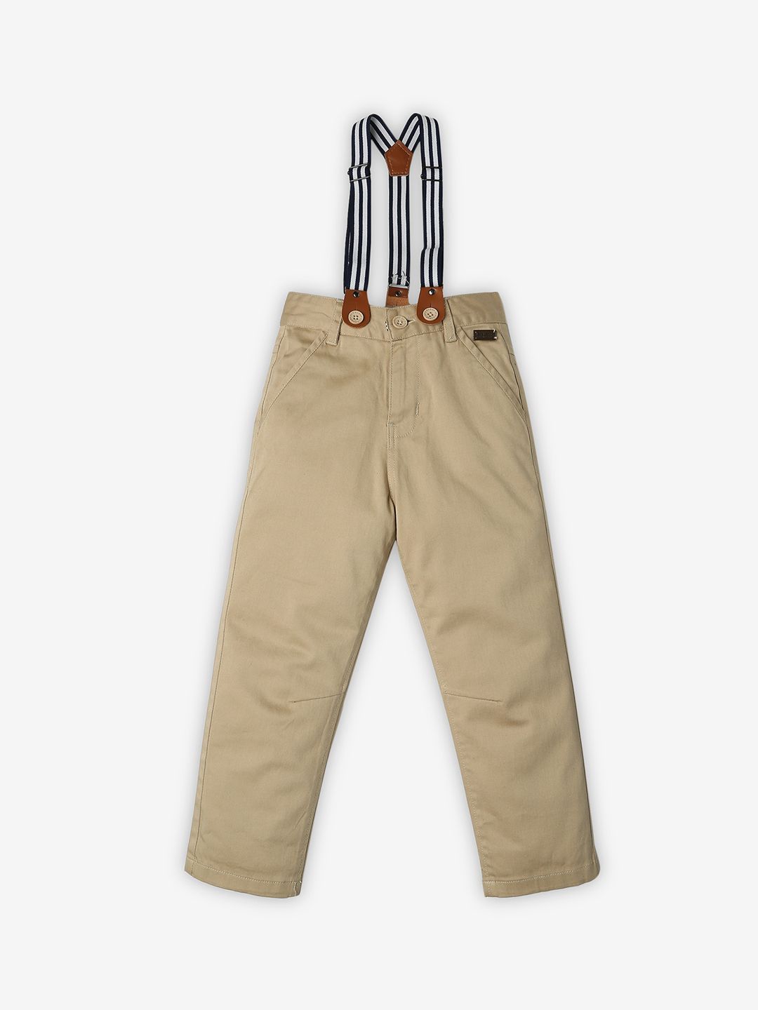Ed-a-Mamma Boys Mid-Rise Cotton Trouser With Suspender