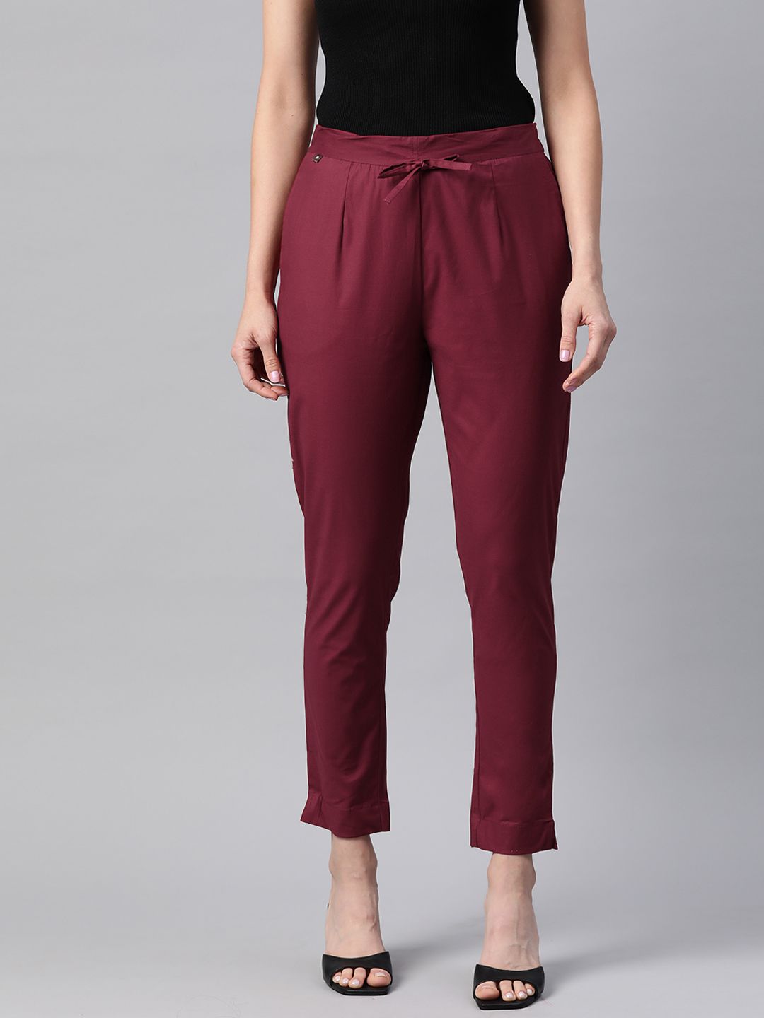 Readiprint Fashions Slim Fit Cigarette Trousers Price in India