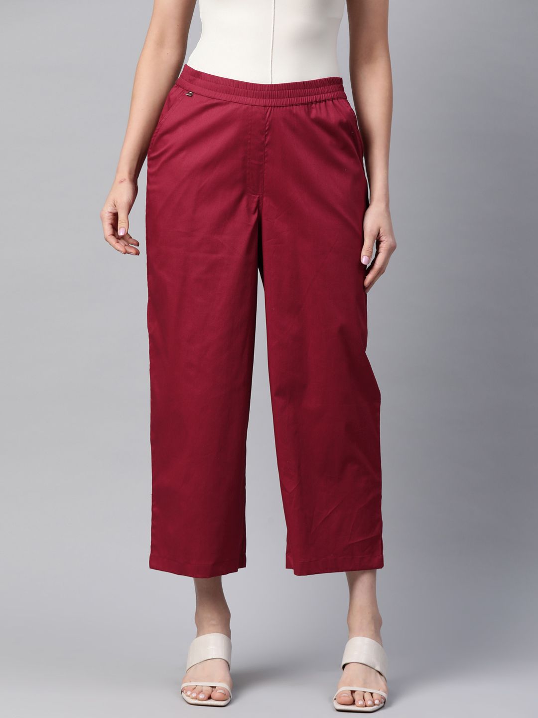 Readiprint Fashions Straight Fit High-Rise Culottes Trousers Price in India