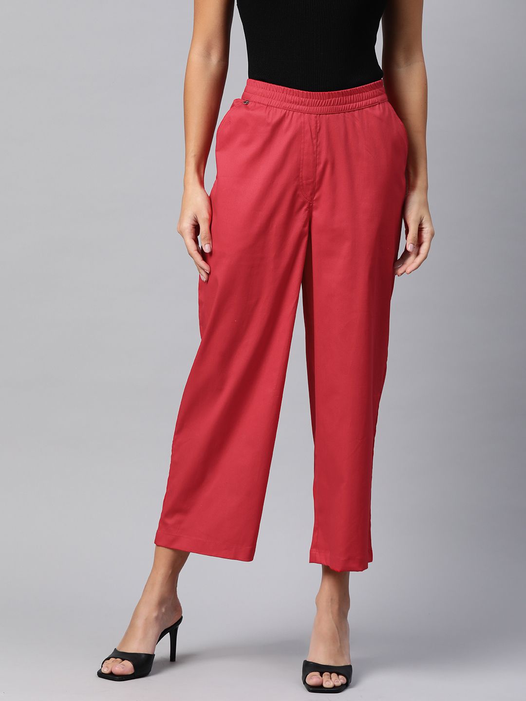 Readiprint Fashions Straight Fit High-Rise Culottes Trousers Price in India