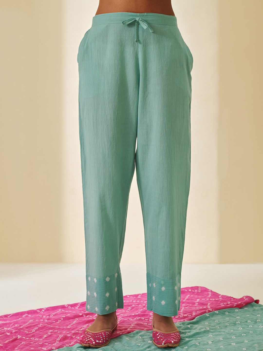 Prakriti Jaipur Women Regular Fit Cotton Regular Trousers Price in India