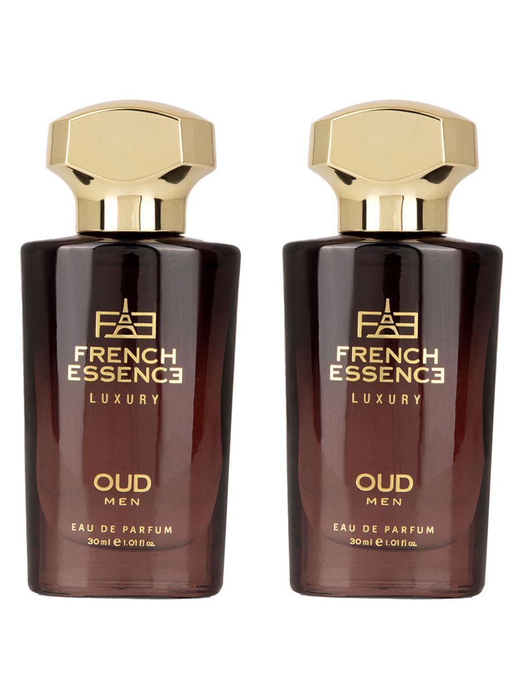 FRENCH ESSENCE Men Set of 2 Oud Long Lasting Luxury Eau De Parfum - 30 ml each
