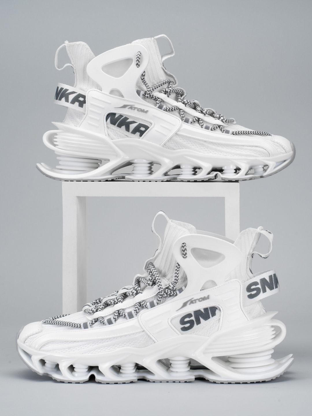 Buy Atom Men Alpha Predator Mid Top Mesh Sneakers - Casual Shoes