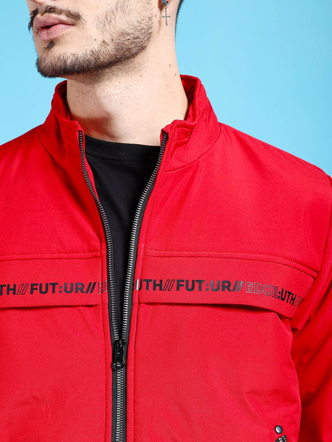 Buy The Indian Garage Co Men Red Outdoor Padded Jacket - Jackets