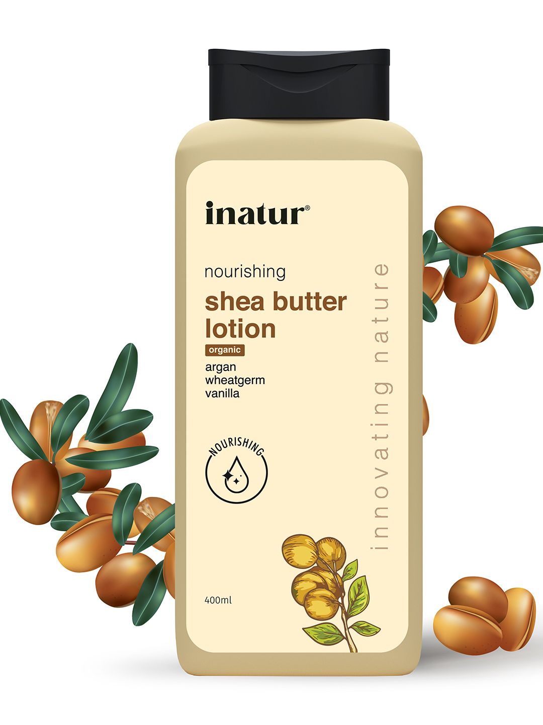 Inatur Innovating Nature Organic Shea Butter Body Lotion - 400ml Offers & Cashback
