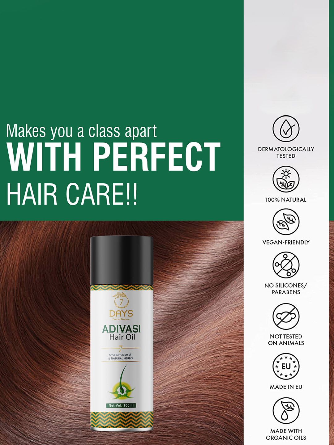 7 DAYS Adivasi Hair Regrowth & Hair Control Oil - 100ml