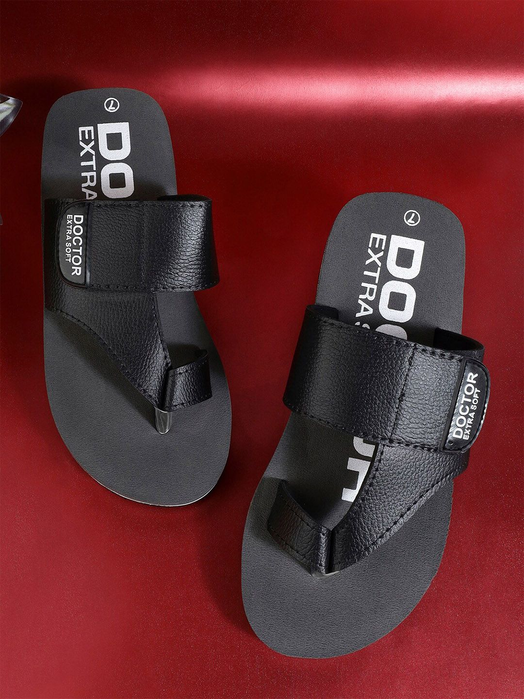 DOCTOR EXTRA SOFT Men Printed Orthopedic Diabetic Thong Flip-Flops