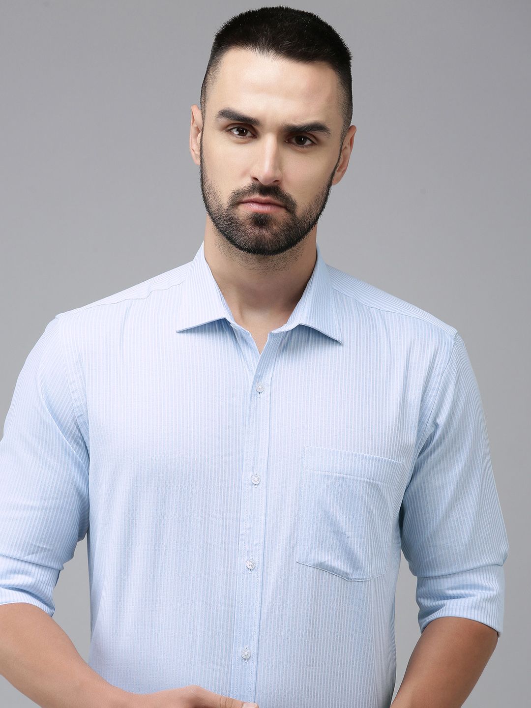 Park Avenue Men Slim Fit Striped Formal Shirt