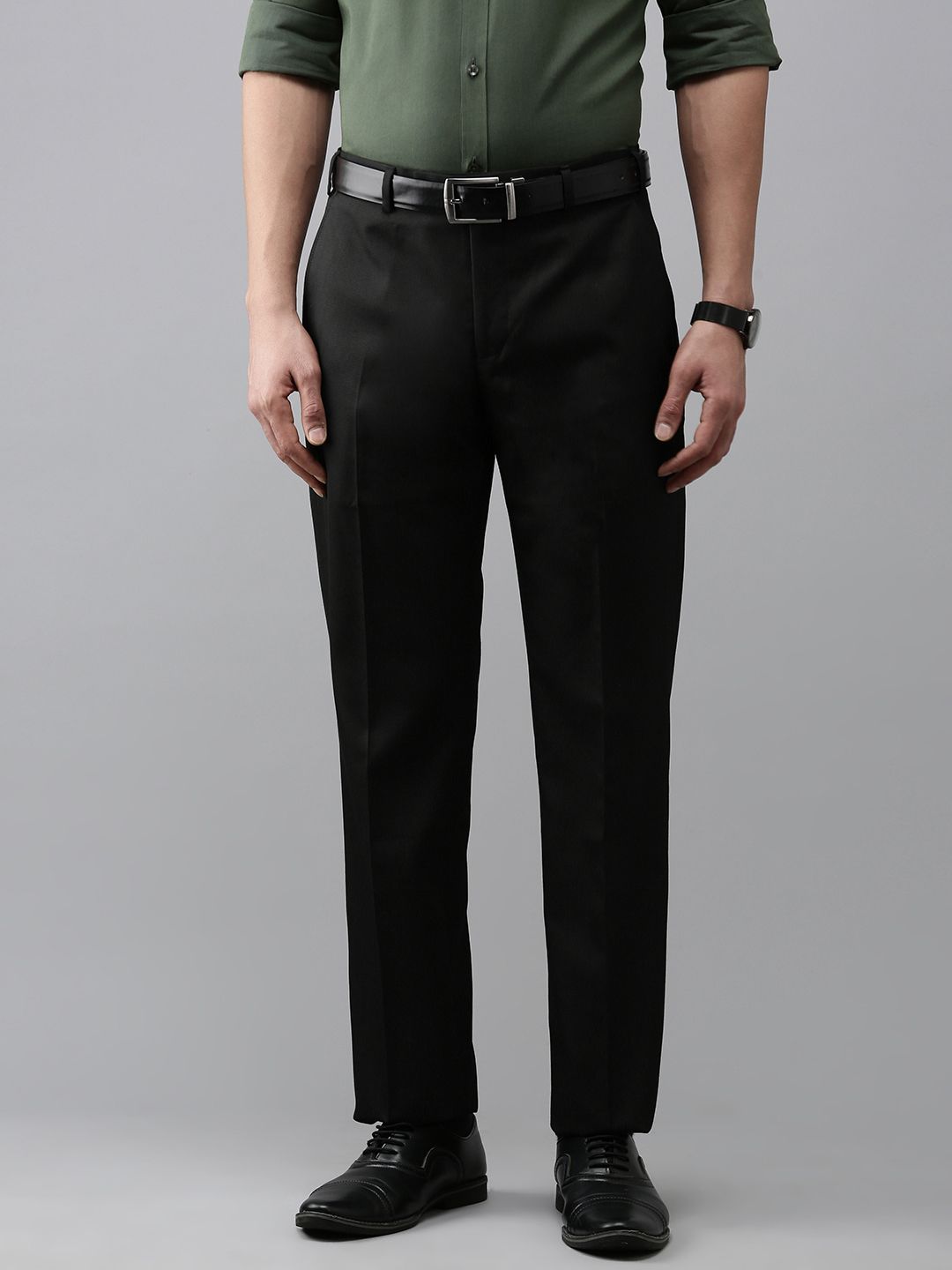 Park Avenue Men Smart Slim Fit Formal Trousers