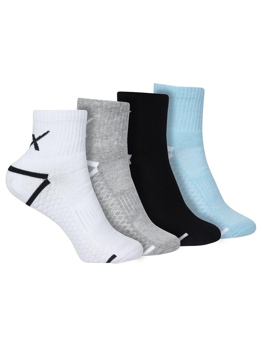 HRX by Hrithik Roshan Set of 4 Above Ankle Terry Socks