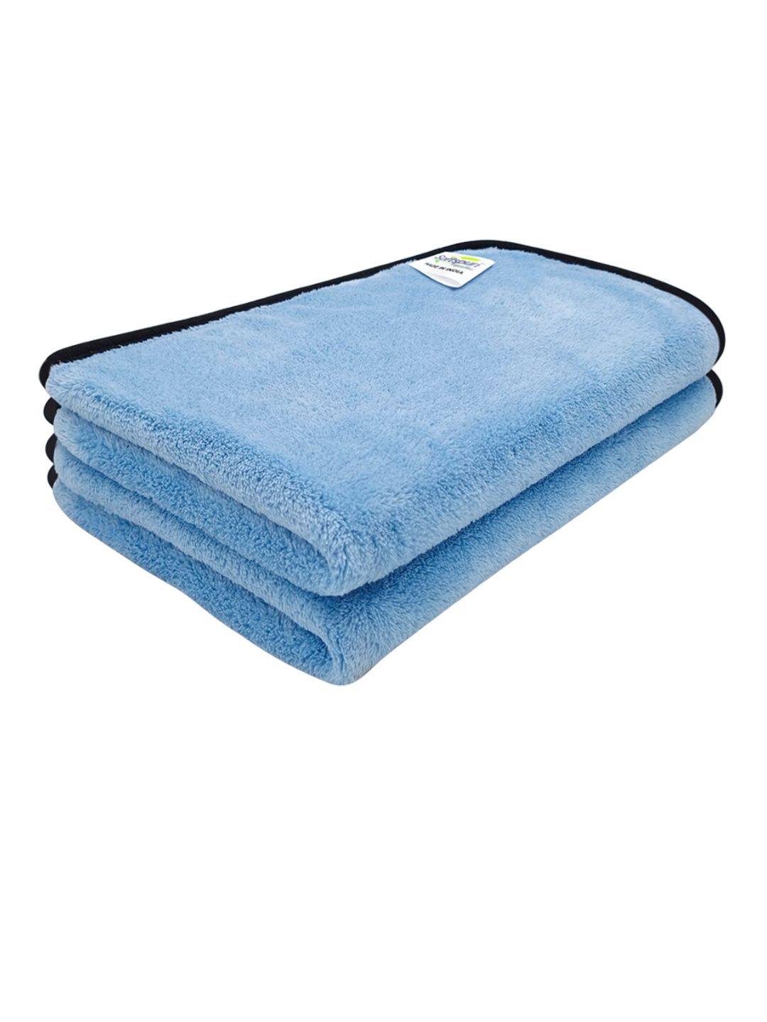 Softspun Microfiber Blue 2 Pieces 280 GSM Super Soft Bath Towels