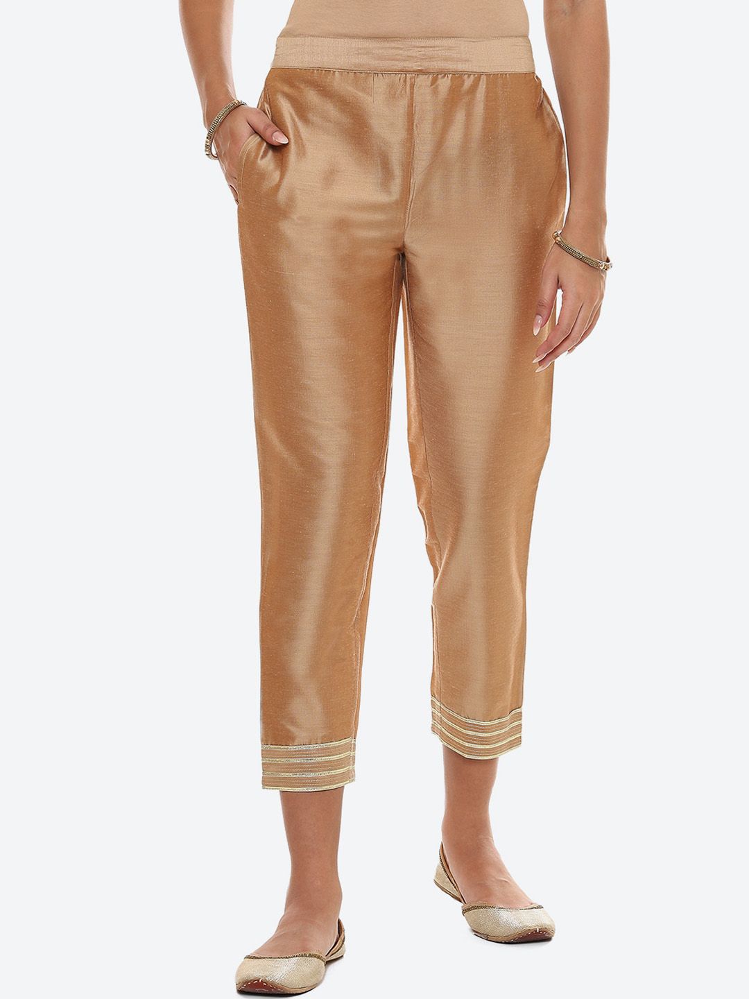 2Bme Women Mid Rise Cigarette Trousers Price in India