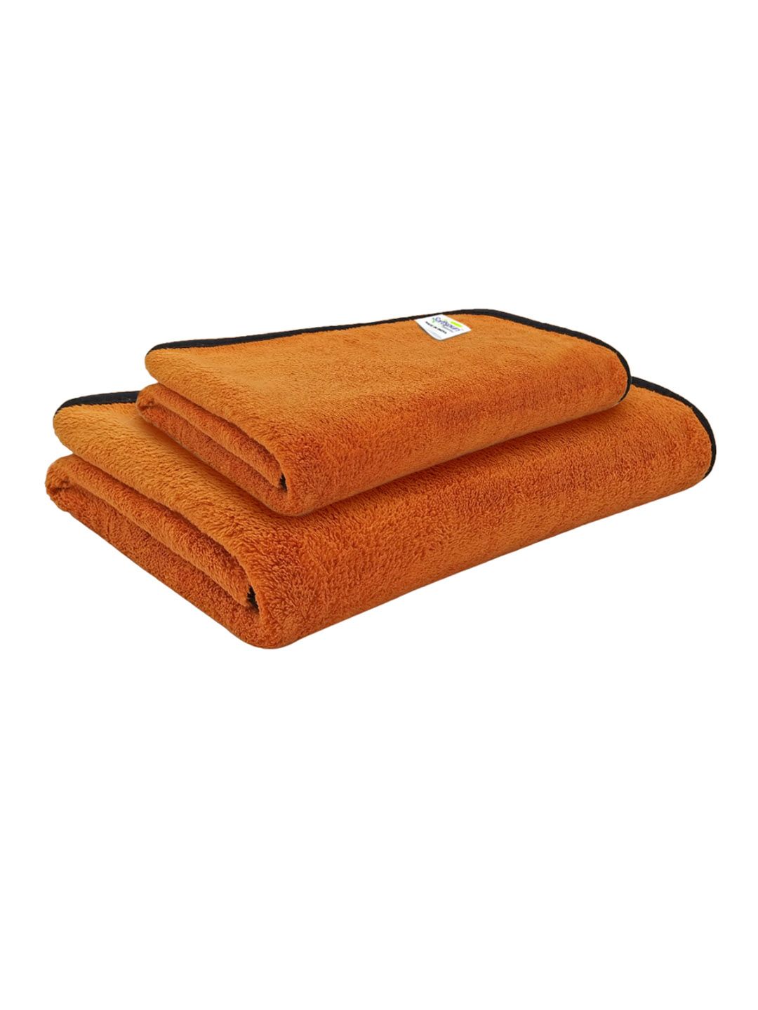 Softspun Microfiber Brown 2 Pieces 280 GSM Microfiber Super Soft Towel Set