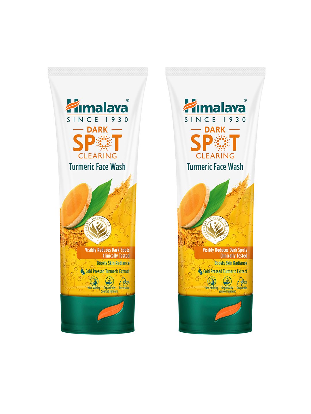 Himalaya Set of 2 Dark Spot Clearing Turmeric Face Wash - 100 ml Each