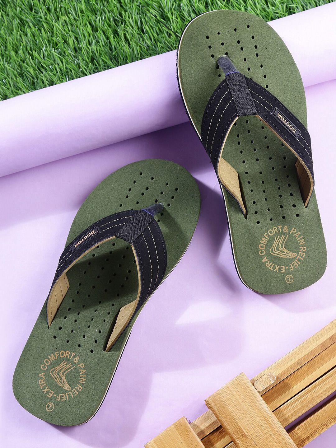 DOCTOR EXTRA SOFT Men Ultra Soft Orthopedic Thong Flip-Flops