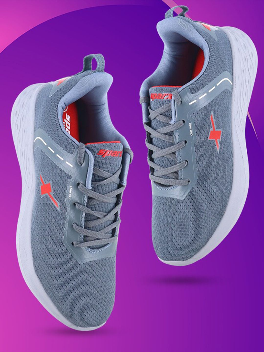 Sparx Men Textured Lace-Up Running Shoes