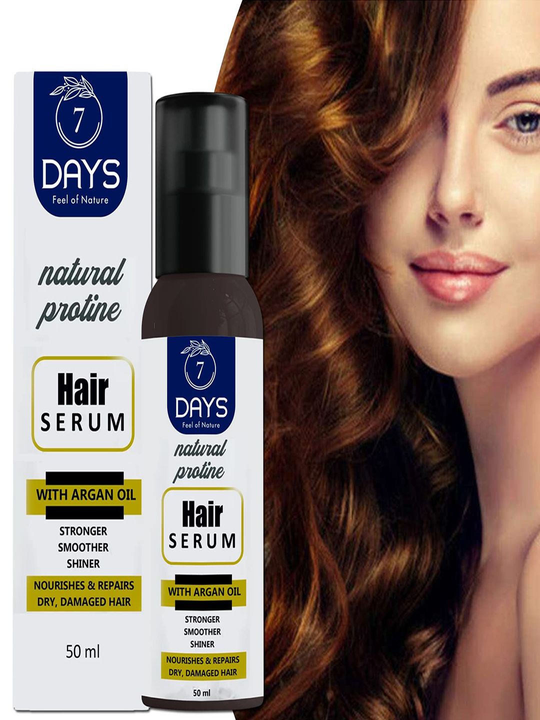 7 DAYS Feel Of Nature Natural Protine Hair Serum - 50ml