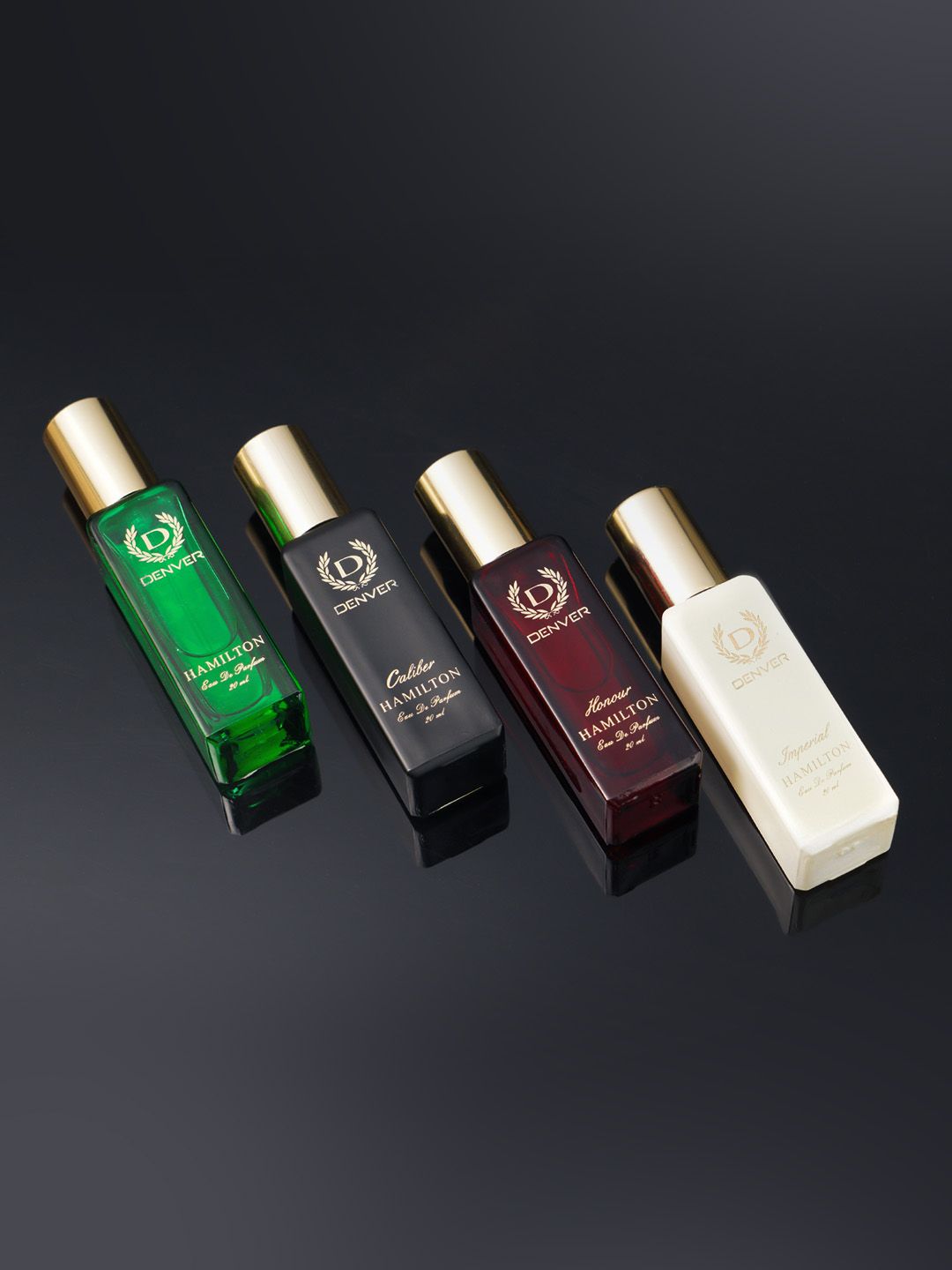 Denver Men Set of 4 Long Lasting Hamilton Eau De Parfum - 20 ml Each