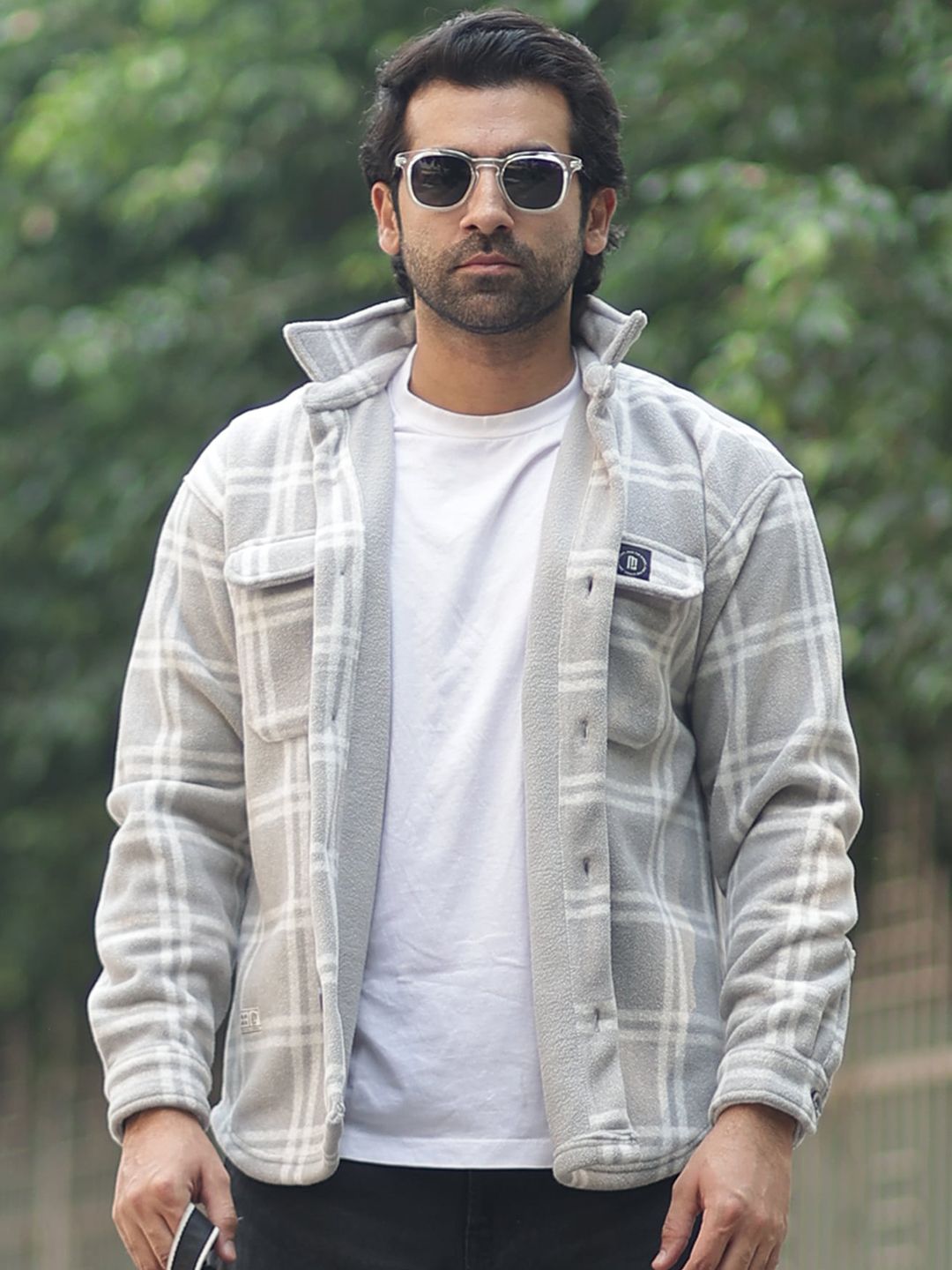 Maniac Checked Spread Collar Tailored Jacket