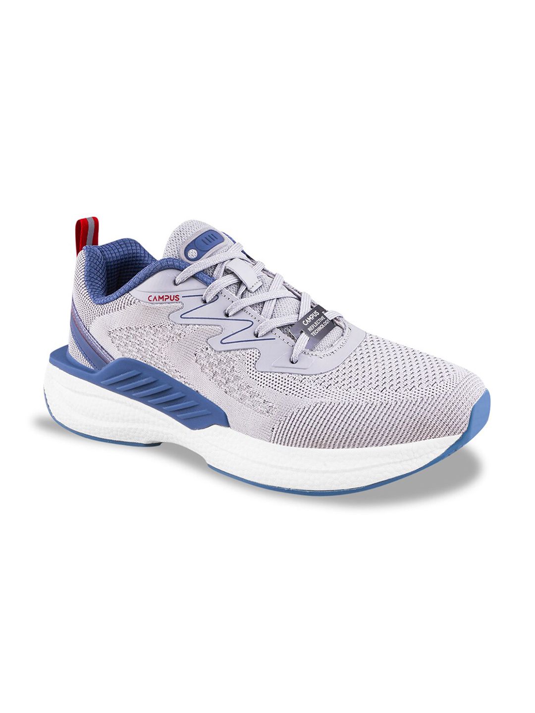 Campus Men Grey GALLAP NITRO-BOOST Textile Running Shoes