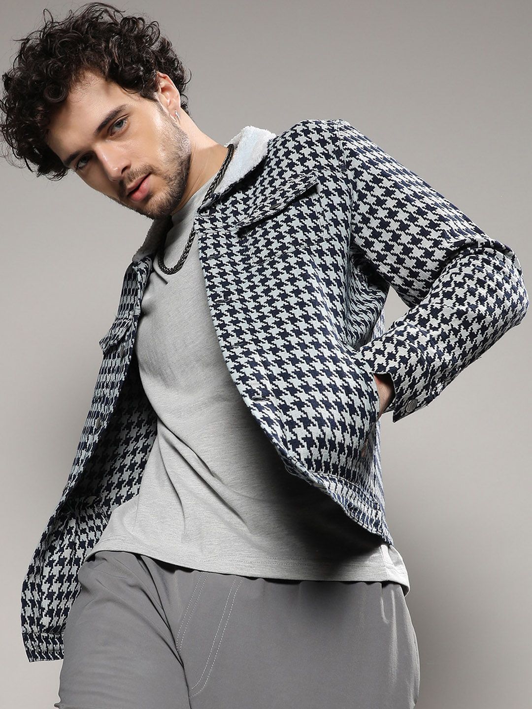 CAHOOT Checked Windcheater Cotton Tailored Jacket