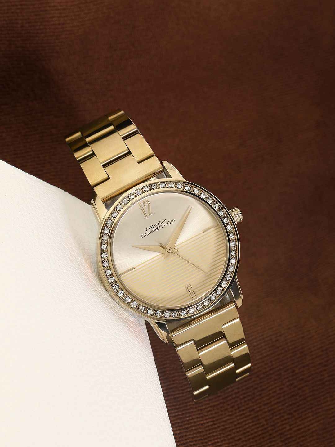 French Connection Women Embellished Dial Analogue Watch FCN054C