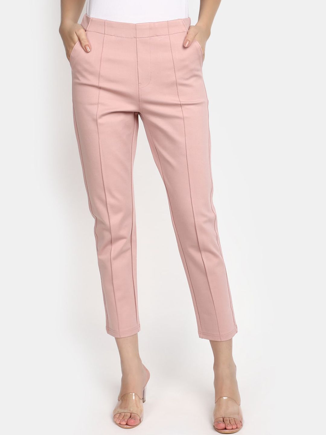 V-Mart Women Cotton Cropped Regular Trouser Price in India