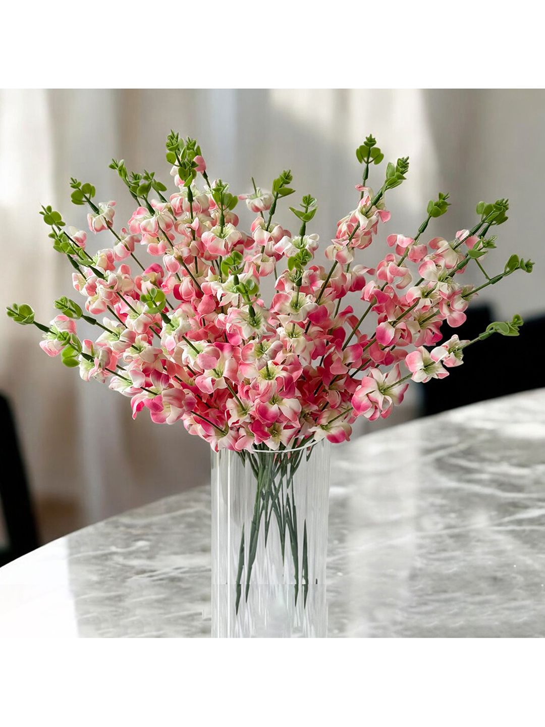 Art Street Pink Artificial Cherry Blossom Flowers Bouquet Bunch  18 In