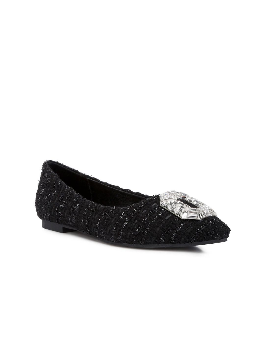 London Rag Jewel Buckle Party Embellished Ballerinas