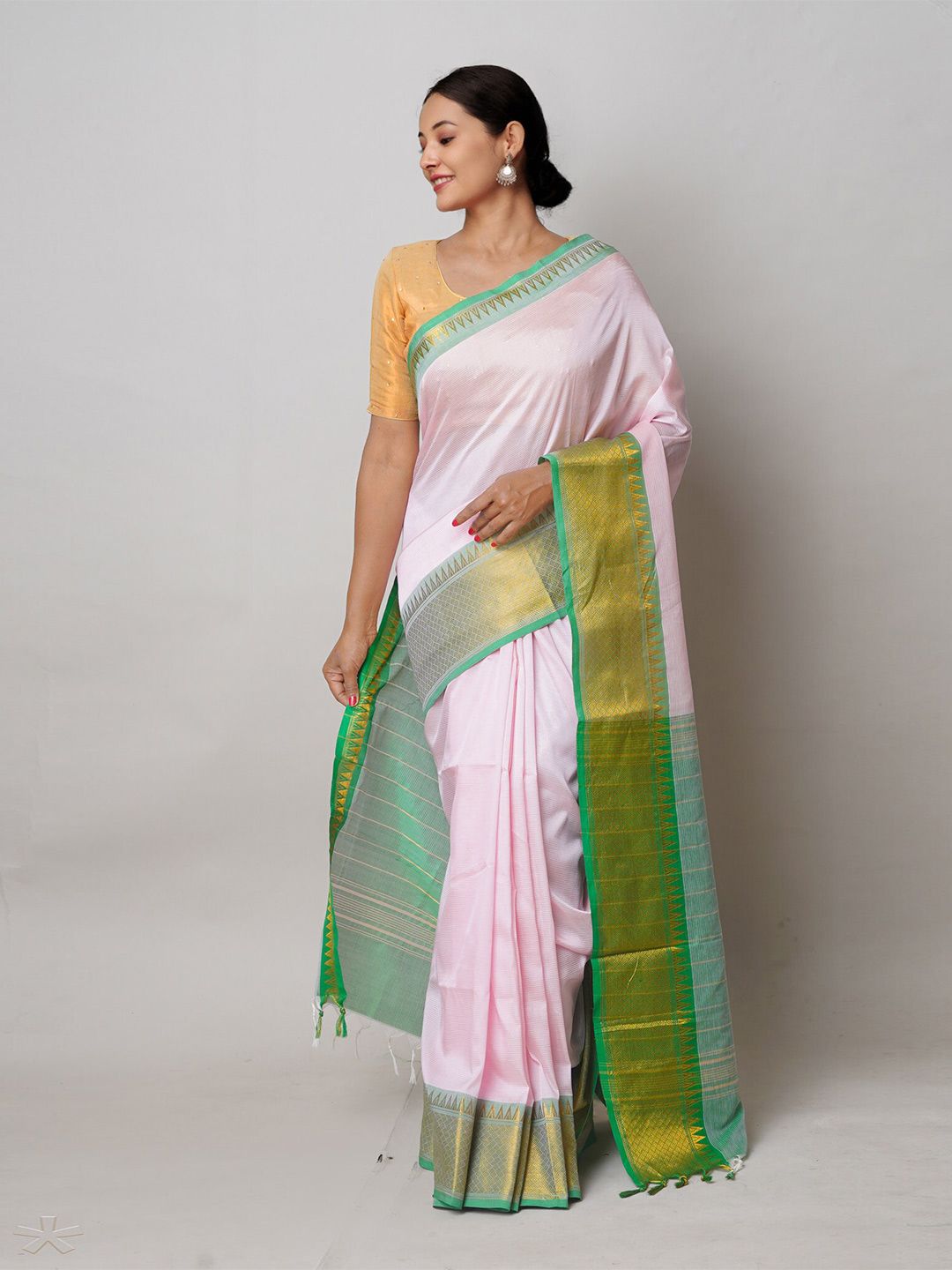 Unnati Silks Pure Silk Handloom Narayan Peth Saree