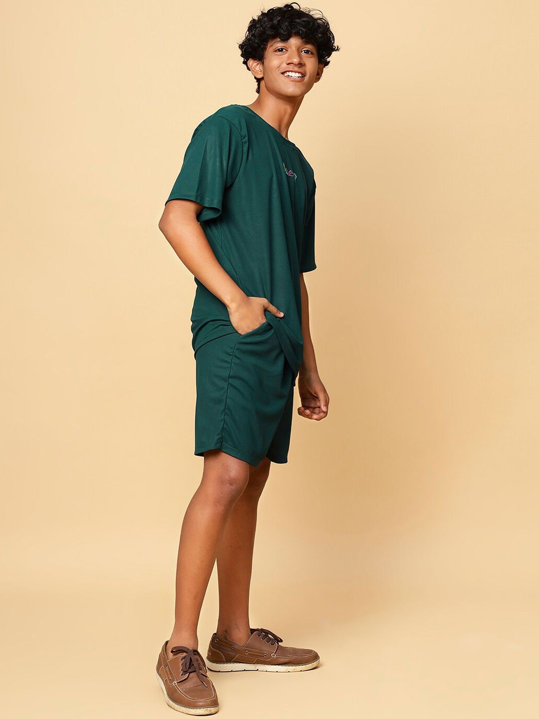 TeenTrums Boys Printed T-shirt With Shorts
