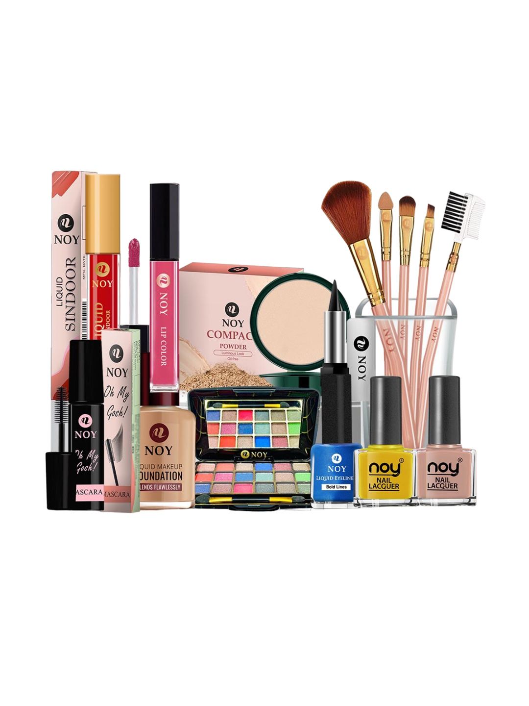 NOY Set Of 15 Non Transfer  Makeup Combo - No. 923 deal from myntra