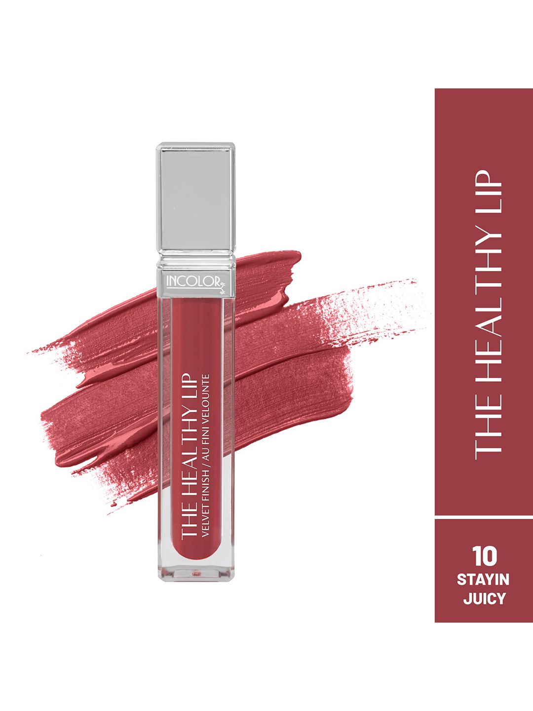 INCOLOR The Healthy Lip Velvet Finish Lip Gloss - 8ml - Stayin Juicy 10